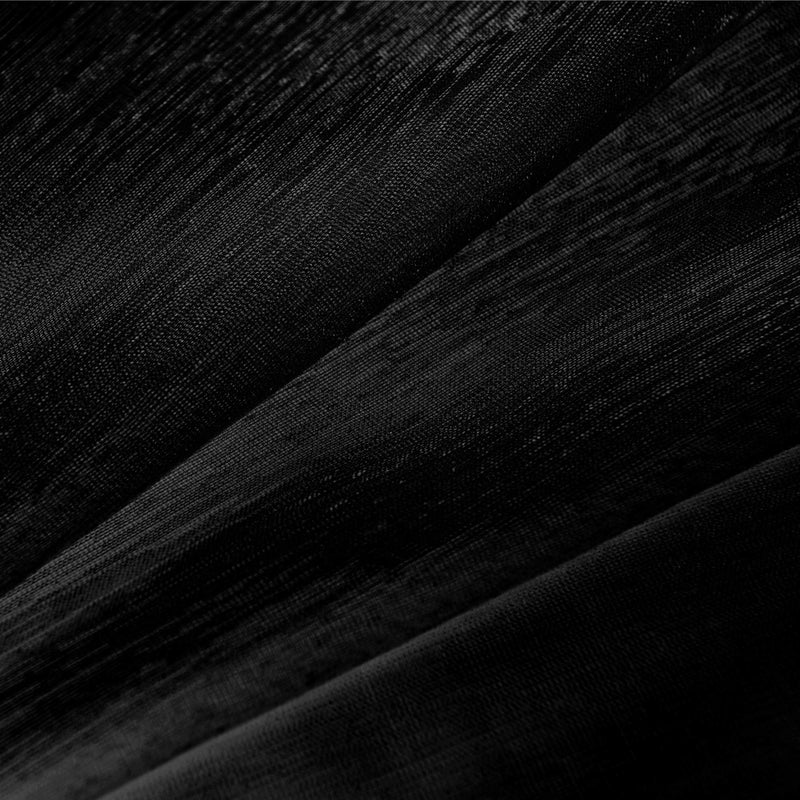 KOUFALL Black Sheer Curtains 84 Inches Long for Living Room Set of 2 Panels Grommet Window Drapes Semi Voile Modern Black Transparent Curtains for Bedroom 52x84 Inch Length - Image 5